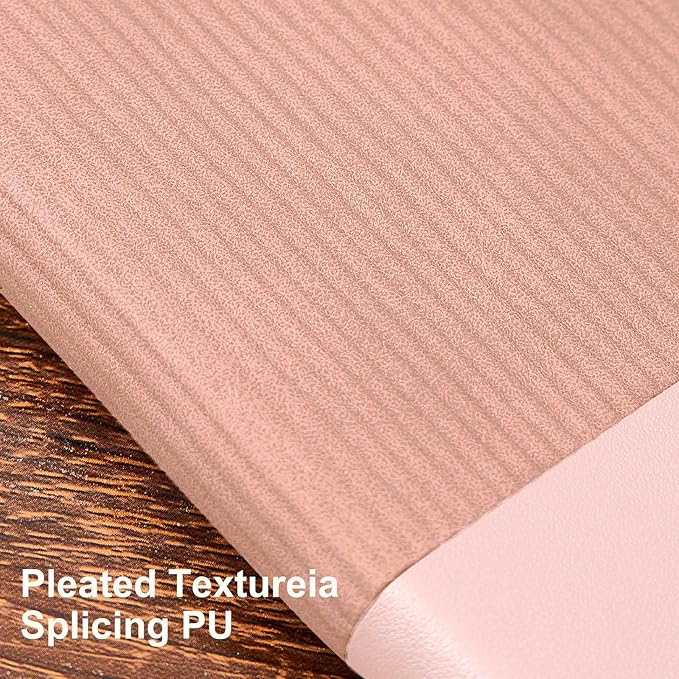 Lined Journal Notebook for Work College Ruled Note Book 7.2"x9.6"B5 PU Leather Daily Journaling 160 Pages for Women Men Writing Home School Supplies Business (Pink)