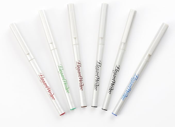 Speedball 2882 Elegant Writer 6 Medium Calligraphy Markers Set, Assorted Colors