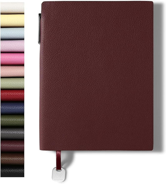 Journal Notebook A5 PU Leather Journals for Writing 160 Pages Daily Journaling College Ruled Notebooks for Work