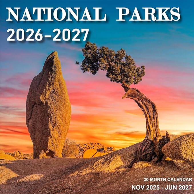 Calendar 2026 - Wall Calendar from January 2026 to June 2027, 3 Languages(English,French,Spanish), 2026 Wall Calendar with Holiday Marked, Premium Paper for Organizing, 7" x 7",National Prak - A