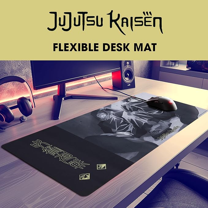 Solo Leveling Large Gaming Mouse Pad 31"x15" XL Computer Desk Mat, Anime | Oversized 31x15in Solo Leveling anime gaming mouse pad, smooth fabric top, stitched edges, non-slip rubber base.