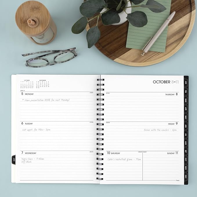 Mead Cambridge 2027 Planner, Weekly & Monthly, 15-Month Oct-Dec, 8.5" x 11", Aralia (1806-905-27)