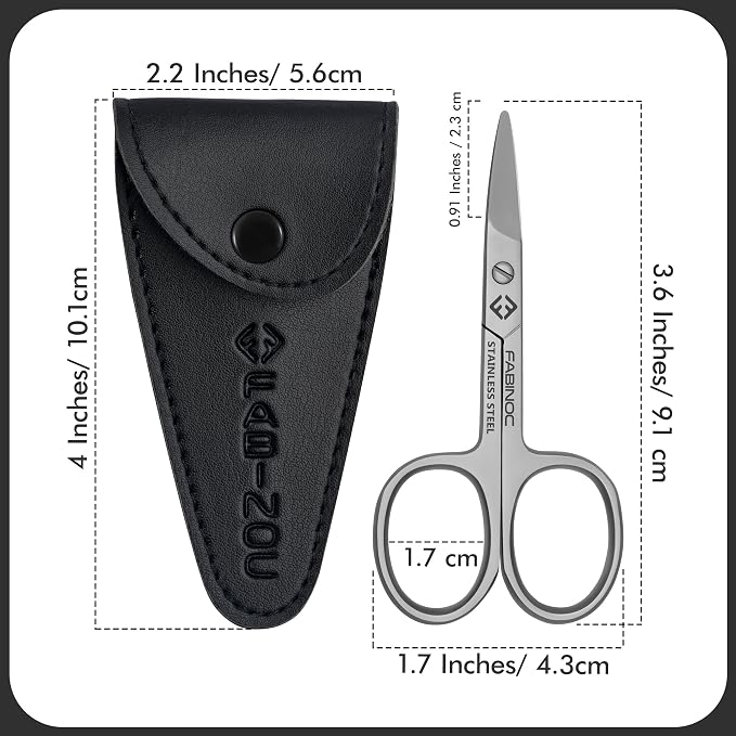 Curved Baby Nail Scissors with Rounded Tips - German Quality Stainless Steel – Safe for Newborn, Toddlers, kids, Children and Diabetic Patients