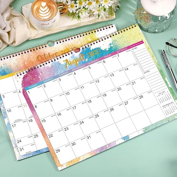 2027 Calendar - Wall Calendar 2027, 14.8'' x 11.5'', Jan. 2027 - Dec. 2027, Large Blocks, 2027 Wall Calendars with Julian Dates, Thick Paper