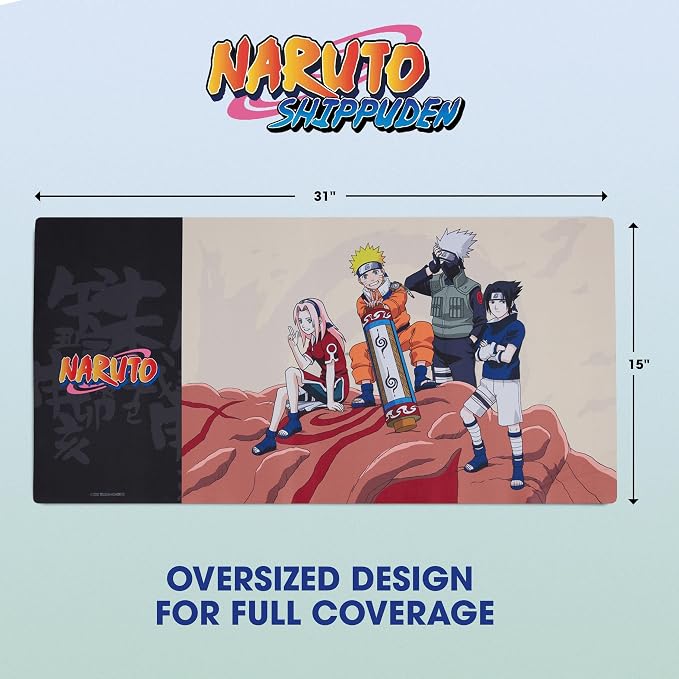 Solo Leveling Large Gaming Mouse Pad 31"x15" XL Computer Desk Mat, Anime | Oversized 31x15in Solo Leveling anime gaming mouse pad, smooth fabric top, stitched edges, non-slip rubber base.