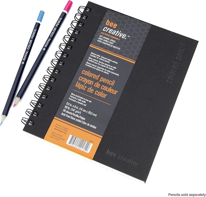 Bee Paper - 5.5"x 8" Bee Creative Color Pencil Drawing Journal