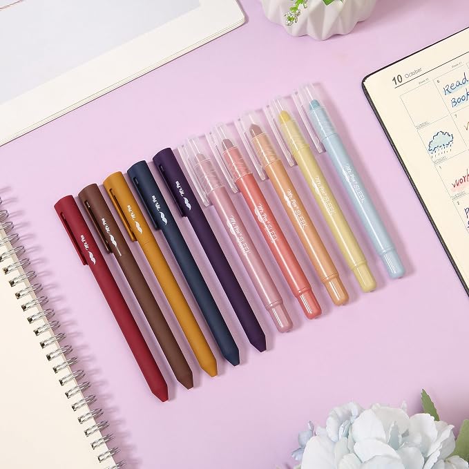 Mr. Pen- Bible Highlighters and Pens, 10 Pack | Colorful Mr. Pen Bible Highlighters No Bleed, Aesthetic Pens