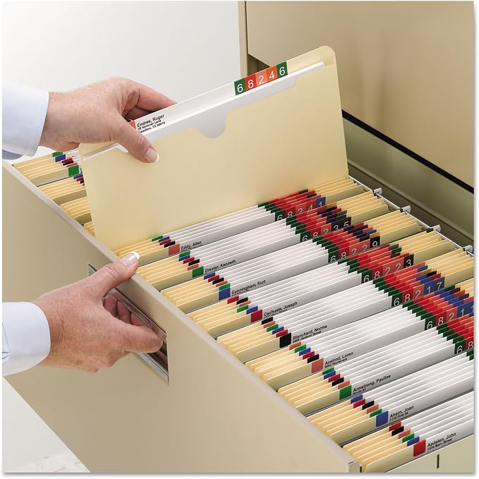 Smead File Jacket, Reinforced Straight-Cut Tab, Flat-No Expansion, Letter Size, Manila, 100 per Box (75500)