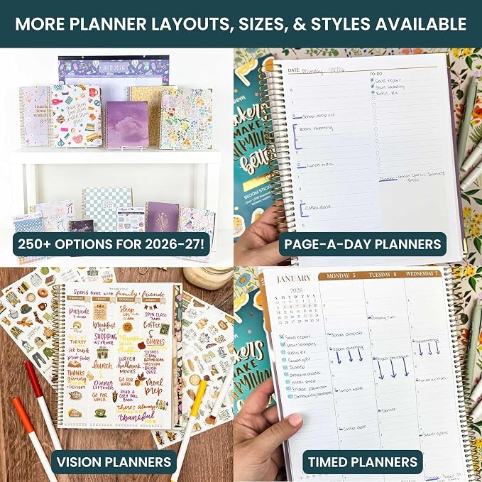bloom daily planners 2026-2027 Academic Year Pocket Planner (July 2026 - July 2027) 13 Months - SMALL 4” x 6” Weekly Monthly Agenda Organizer & Calendar Book - Butter Yellow Daisies