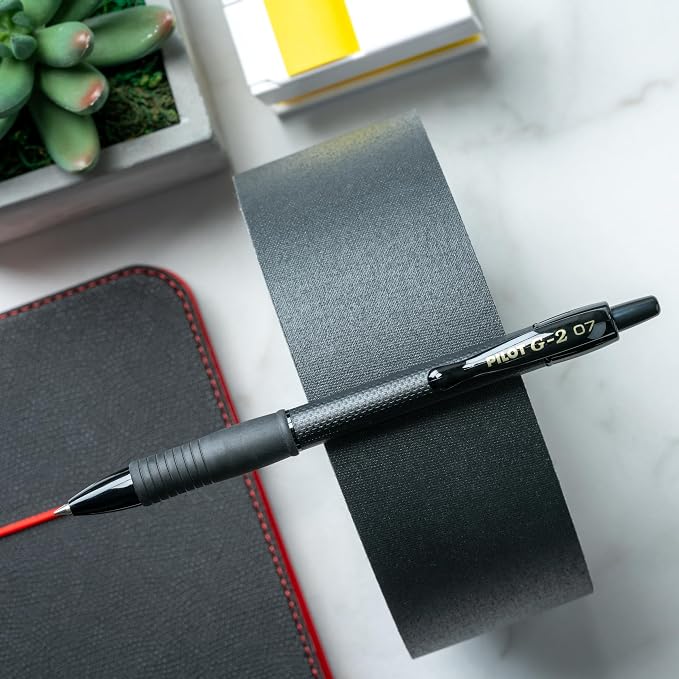Pilot, G2 Edge Premium Gel Roller Pens, Fine Point 0.7 mm, Gel Pens Black Ink, Pack of 12 - Ideal for School, Journaling & Office Writing