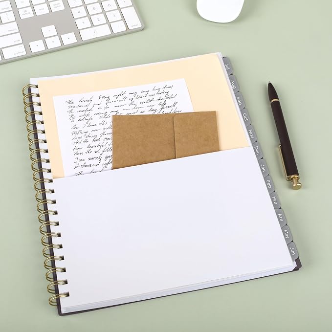 Mead Planner 2026-2027 Weekly & Monthly Academic 15-Month April-June, 8.5" x 11", Ground Coffee (CAW62004), (Pack of 12)