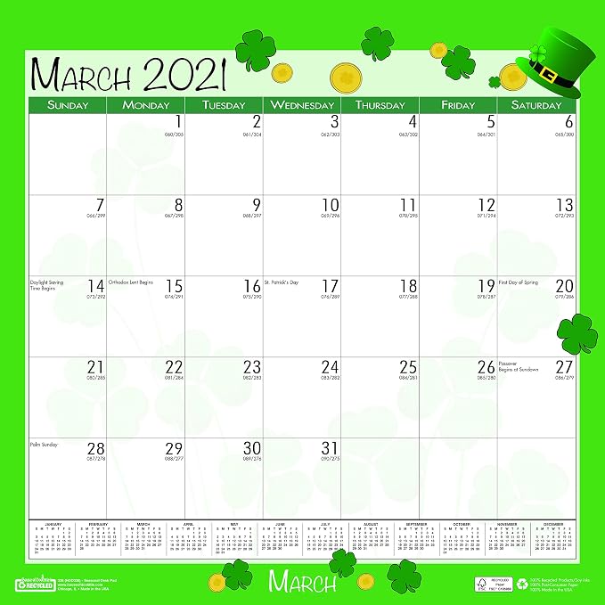 House of Doolittle 2021 Monthly Wall Calendar, Seasonal, 12 x 12 Inches, January - December (HOD338-21)