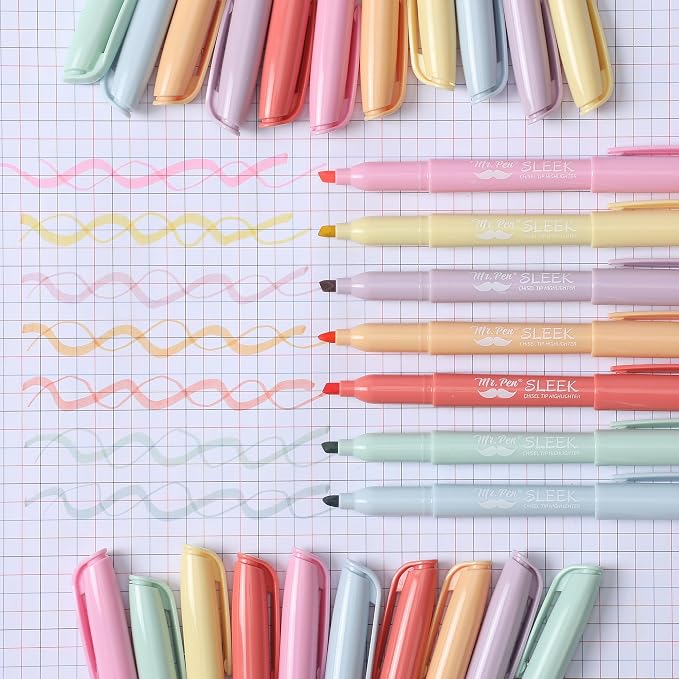 Mr. Pen- Highlighters, 28 Pack, Highlighters Assorted Colors | Colored Highlighters, Highlighter Pen, Highlighter Set, Colorful Highlighters, Assorted Highlighters