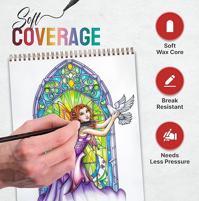 Black Widow Colored Pencils For Adults Perfect For Coloring Books