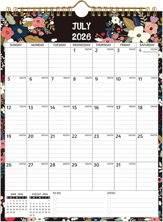 Wall Calendar 2026-2028 – 2 Year Calendar 2026-2028, 8.5 x 11 In, Jul 2026 - Jun 2028, 24-Month Calendar, Small Monthly Calendar 2026-2026 Vertical, Ruled Blocks, Thick Paper, Holidays, To-do ＆ Notes