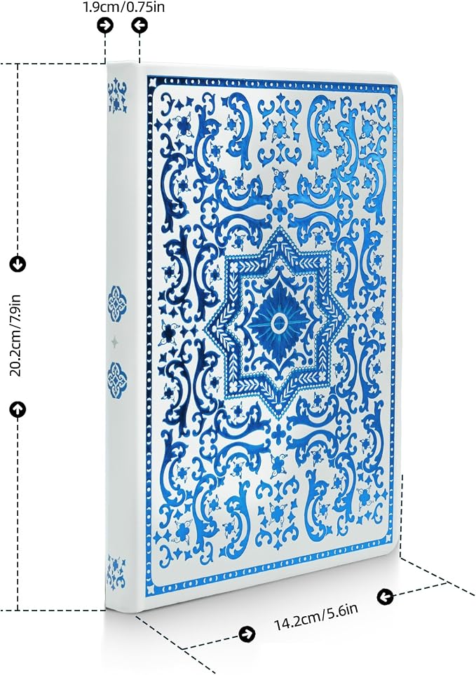 Gilded Vintage Leather Journal Hardcover Antique Diary Notebook | Ornate Decorative Pattern Cover, Premium Lined Paper, Classic Diary for Journaling, Writing, Poetry & Gifting