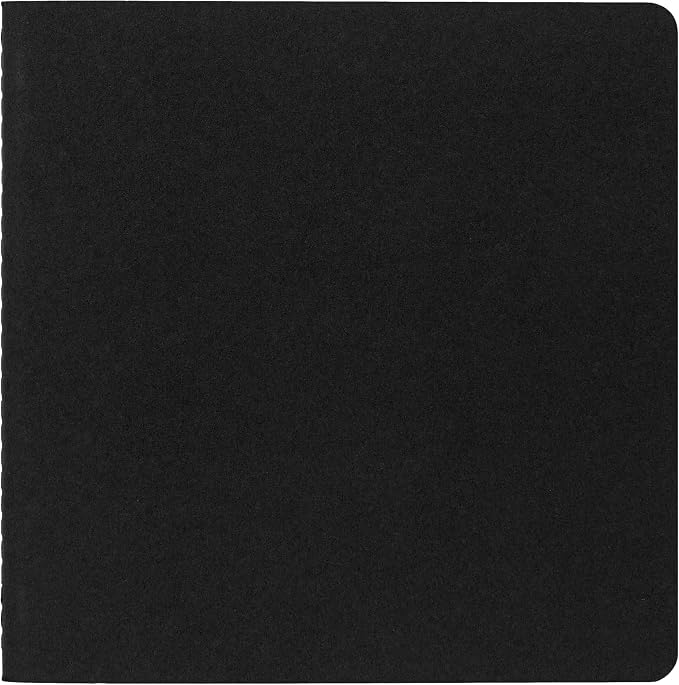 Moleskine Art Sketch Album, Soft Cover, Square (7.5" x 7.5") Plain/Blank, Black, 88 Pages