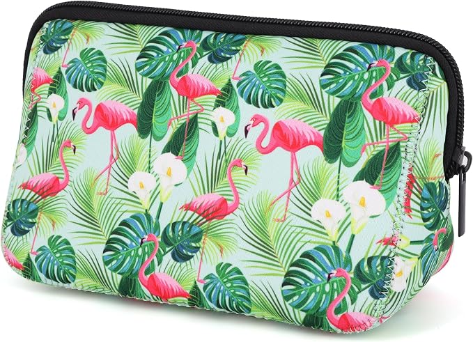 Cosmetic Bag Waterproof Neoprene Zipper Pouch Travel Portable Toiletry Makeup Bags Organizer Case for Women and Girls