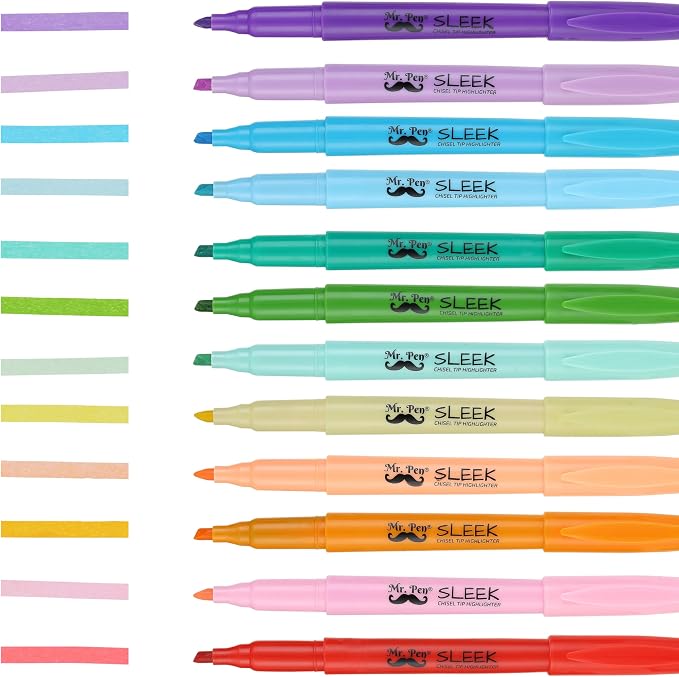 Mr. Pen- Highlighters, 144 Pack, Bulk Set, Assorted Colors, Chisel Tip | Quick-Dry, Smear-Resistant, Odorless Highlighters Bulk for School, Office & Journaling
