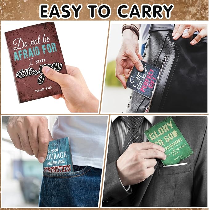 Chinco 100 Pcs Christian Notepad Mini Bible Verse Notebooks Religious Notepads Christian Gifts Rustic Inspirational Prayer Journals Small Pocket Notebook for Office Travel Supplies