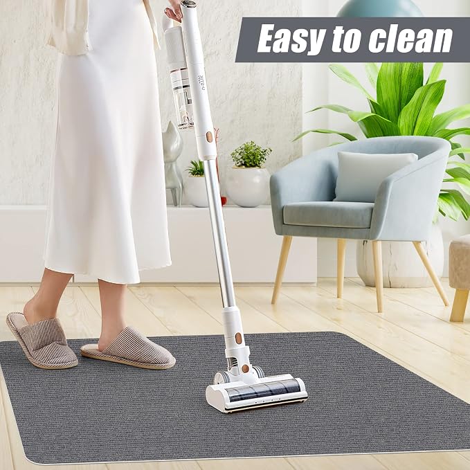 Sycoodeal Office Chair Mat for Hardwood Floor,Office Computer Gaming Chair Mat for Tile Floor,Large Floor Protector Rug,Anti-Slip,Easy to Clean,Grey(40"x55")