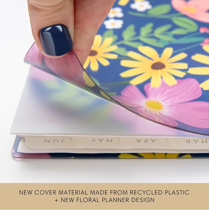 Blue Sky 2026-2027 Weekly & Monthly Academic Planner, 8.5"x11", Gail | July 2026 - June 2027, Flexible Cover From Recycled Plastic, Wirebound, Laminated Tabs, Storage Pocket, Academic Year