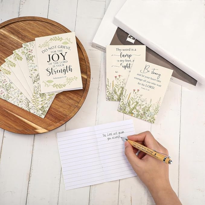 Ctosree 100 Pcs Bible Verse Prayer Journal Notebook for Women Christian Notepads Gifts Mini Inspirational Religious Note Pads for Sunday School Back to School Church Pastors Wife Teacher (Beige)