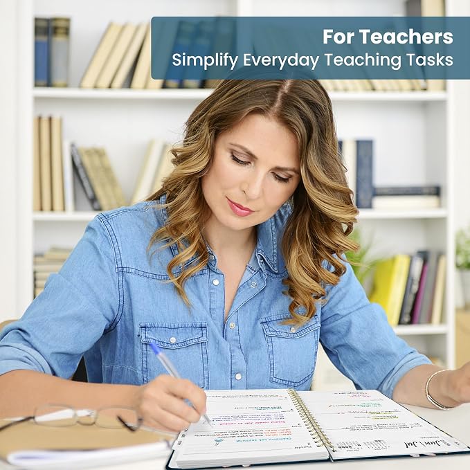 Planner 2026-2027, Academic Year Monthly and Weekly Calendar Planner, Jul 2026 - Jun 2027, Hardcover Teacher Student Planning Agenda book with Tabs, Perfect for School Office Supplies, 8.5" x 11" - Desert Whimsy
