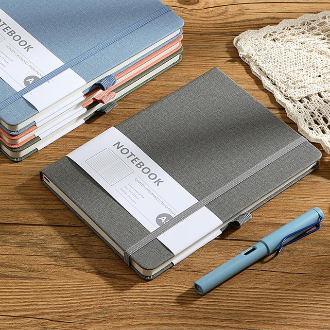 Custom Notebook and Personalized Ballpoint Pen Set, Customizable A5 Journal with Personalized Engraved Logo/Text/Image, 192 Pages, 8.3 x 5.8 Inches, Pink