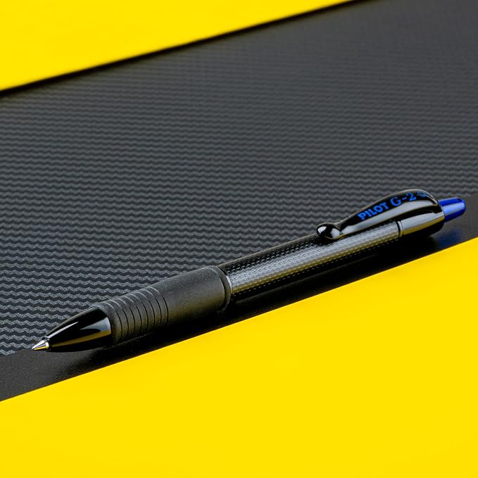 Pilot G2 Edge Blue, Premium Gel Roller Pens, Sensory Writing Experience, 8ct box, Fine Point 0.7 mm