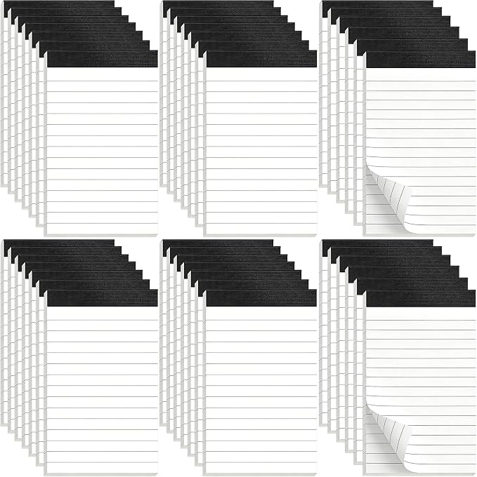 Beieverluck 40 Pack Small Note Pads 3x5, Mini Notepads Memo Pad with 30 Sheets in Each Pad, Pocket Notepad Refills for Taking Notes and Reminders Organization Planning