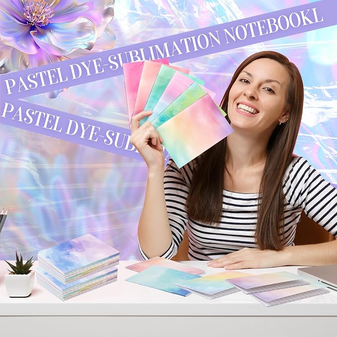 Tenceur 30 Pcs Mini Tie Dye Notebooks Pocket Notepads Bulk Tie Dye Small Memo Pad 3" x 5" Back to School Journal Notebook for Pastel Party Favors Birthday Gifts Classroom Office Supplies