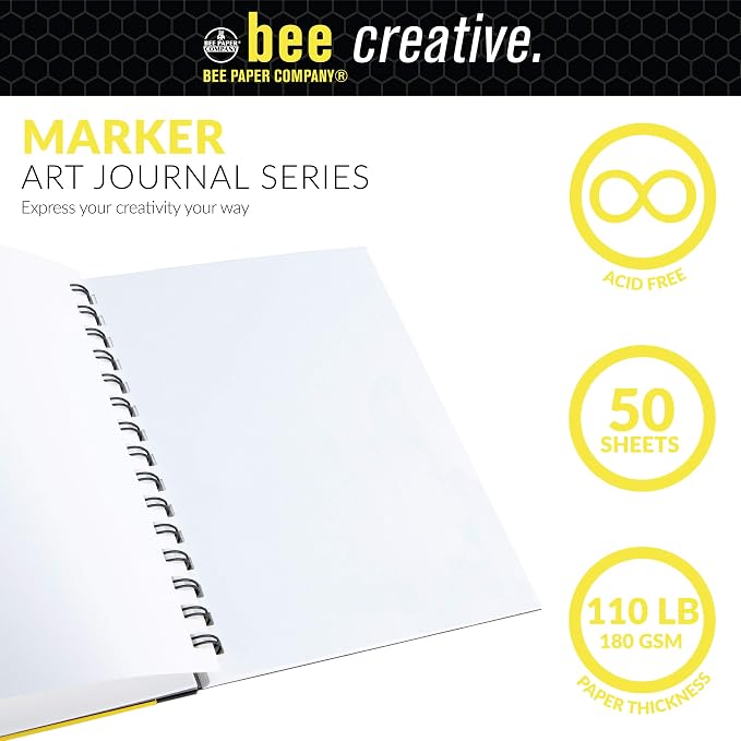 Bee Paper - 5.5" x 8" Creative Marker Drawing Journal