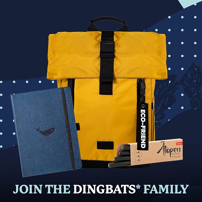 Dingbats A5 Wildlife Notebook Journal Hardcover, Cream 100gsm Ink-Proof Paper, 6.1 x 8.5 inches, 192 pages (Blue Whale, Lined)