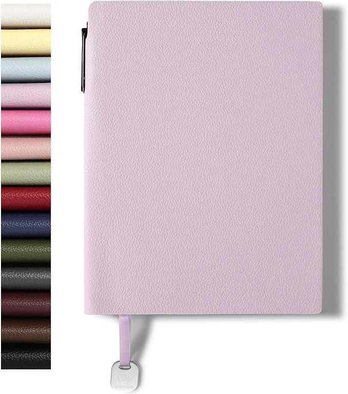 Lined Journal Notebook A5 PU Leather Journals for Writing 160 Pages Daily Journaling Ruled Notebooks for Work