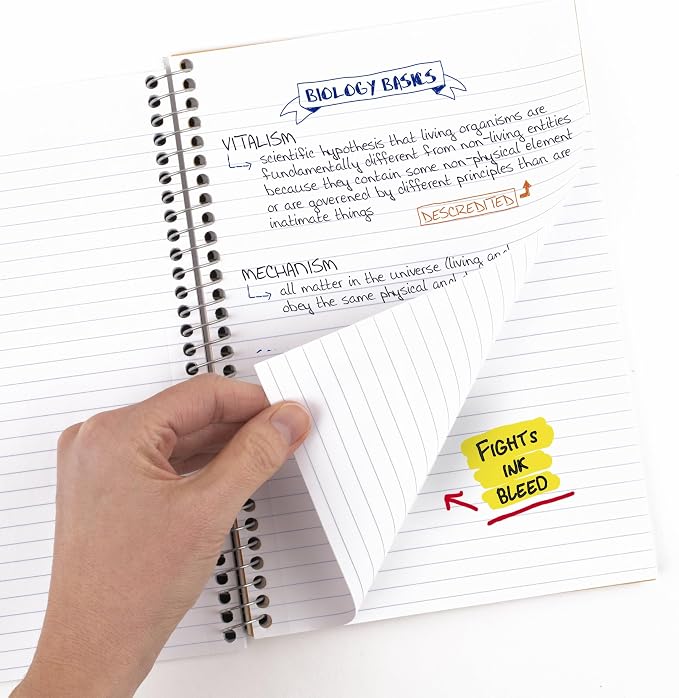 Five Star Spiral Notebook, 2 Subject, College Ruled Paper, 6" x 9.5", 80 Sheets, Amethyst Purple (840029CF1-ECM) (Pack of 12)