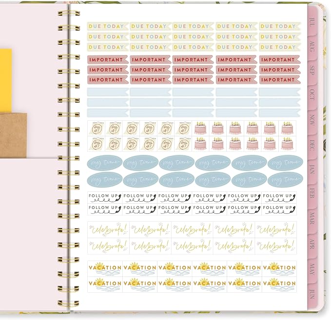 Cambridge Planner 2026-2027 Weekly & Monthly Academic 12-Month July-June, 8-1/2" x 11", Pen+Pillar, Pollinator (PP24-905A)