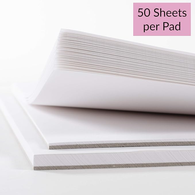 Marker Paper - 9 x 12 inch Marker Paper Sketchbook, 50 Sheets Per Pad, White Acid-Free, 75 GSM Paper, Lightweight and Sketching and Drawing Pages, (Pack of 2)