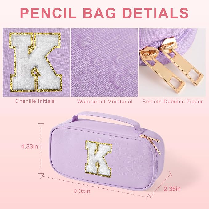 YOOLIFE Initial Bag, Birthday Gifts, Purple (S)
