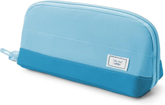 Mr. Pen- Wide-Opening Pencil Case, Triangle Design | Compact & Spacious Pencil Cases with 5 Mesh Pockets, Bag Pouch, Box Organizer for Students, School Supplies, Aesthetic Supply