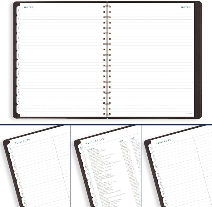 AT-A-GLANCE Planner 2026-2027 Weekly & Monthly Academic 13-Month July-July, 8-1/2" x 11", Signature, Brown (YP905A09)