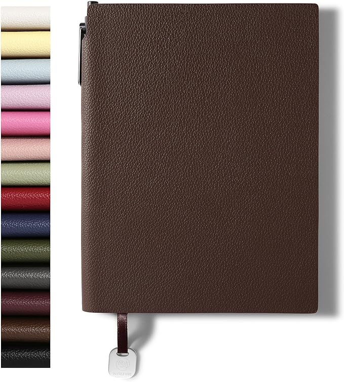 A5 Lined Journal Notebook for Women 160 Pages PU Leather Journaling for Writing