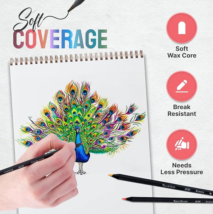 Black Widow Colored Pencils For Adults Perfect For Coloring Books