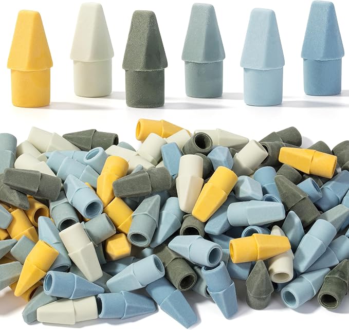 Mr. Pen- Pencil Erasers Toppers, 120 Pack, Colorful, Latex Free, No Smudge | Mr Pen Erasers for Pencils