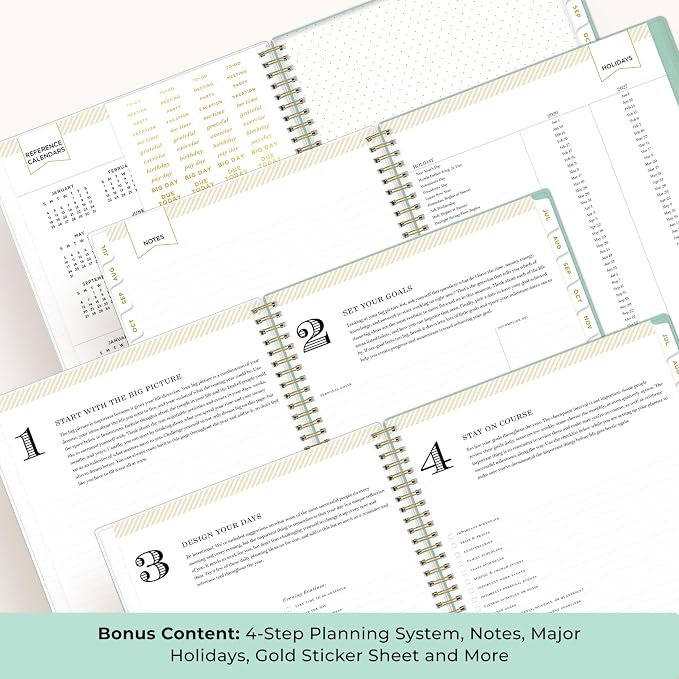 Blue Sky 2026-2027 Weekly & Monthly Academic Planner, 8.5"x11", Palms | July 2026 - June 2027, Flexible Cover, Laminated Tabs, Storage Pocket, Stickers, Academic Year, Day Designer