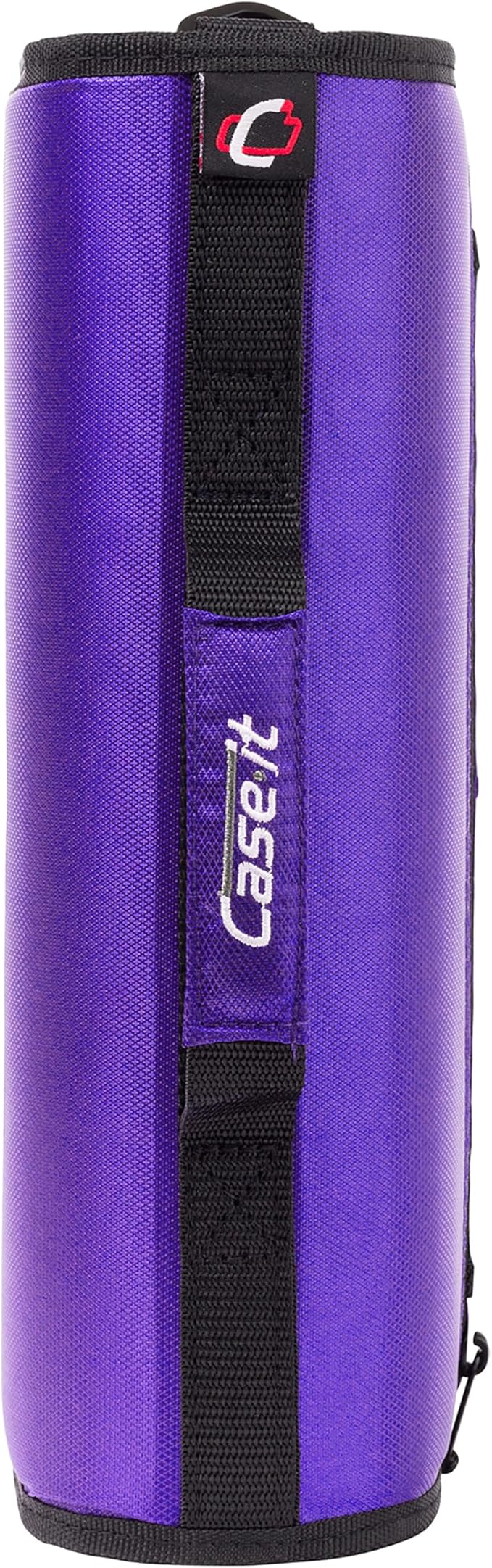 Case-it Mighty Zip Tab School Zipper Binder | 3-Inch O-Rings, 600-Sheet Capacity, 5-Subject Expanding File Folder, Multiple Pockets & Storage Organizer, Shoulder Strap | D-146 Purple Haze