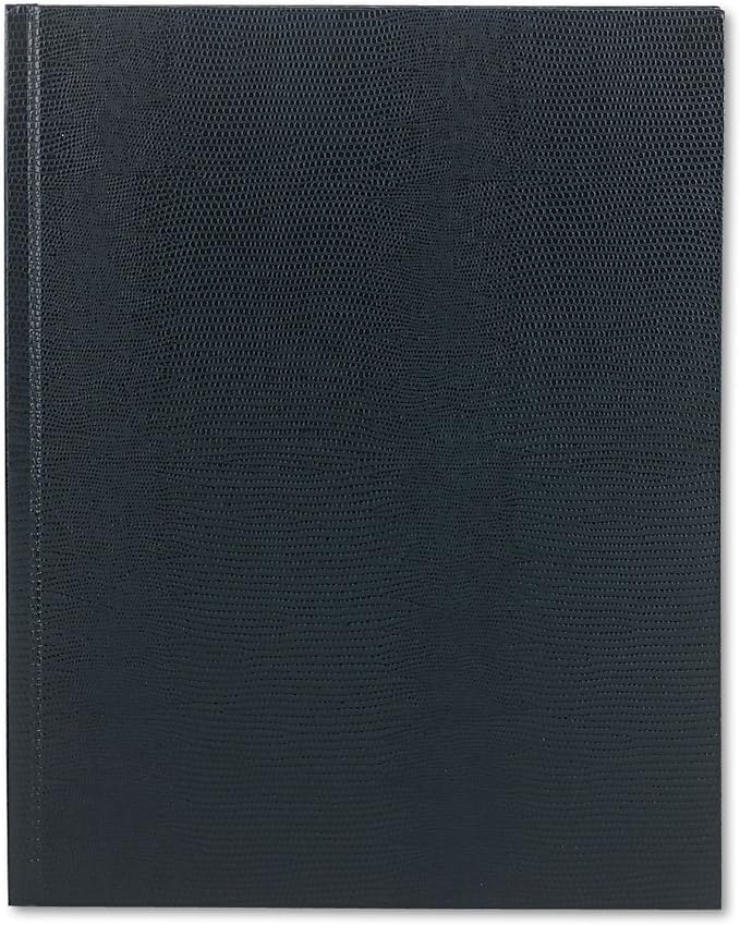 Blueline Executive Journal, Lizard-Like Hard Cover, Ribbon Bookmark, 150 Pages, 10.75" x 8.5", Blue (A10.82)