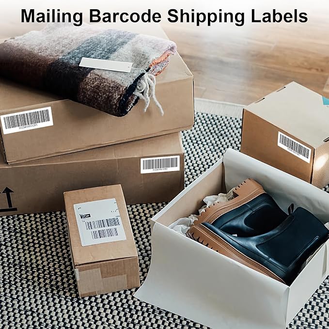1500 Labels 50 Sheets Printable Address Labels for Laser & Inkjet Printer, 1" x 2-5/8" White Sticker Labels 30 UP, Strong Adhesive for FBA Label, Easy to Peel