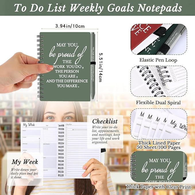Tellingyou 60 Pcs Bulk Employee Appreciation Gifts A6 Notebook with Pens Back to School Gift Thank You for Teacher Student Team Office Coworker Staff Volunteers Affirmation Gifts (Joyous Colors)