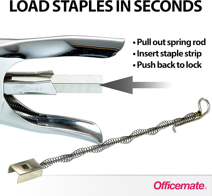 Officemate Classic Plier Stapler, Metal, Silver (97758)
